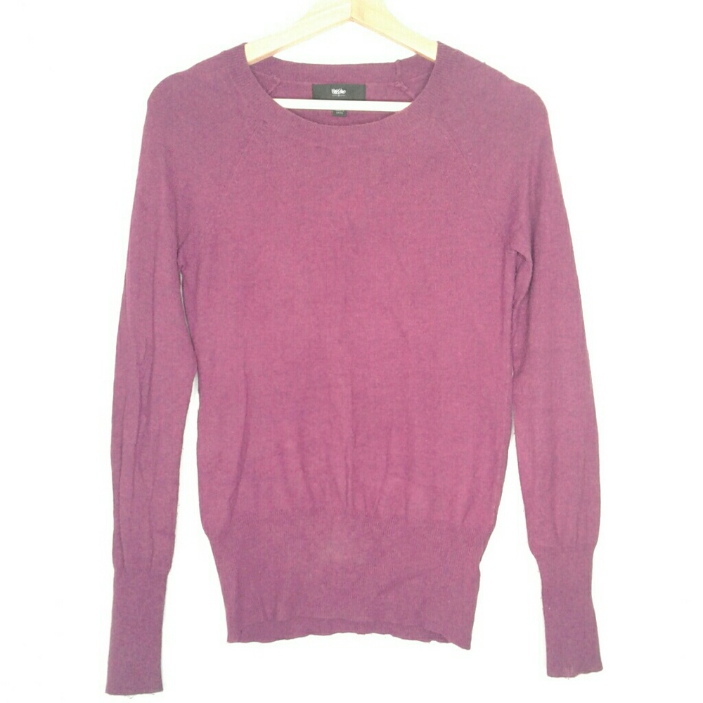 Mossimo purple crewneck sweater size xs